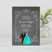 Chalkboard Prom Kaart (Staand voorkant)