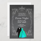 Chalkboard Prom Kaart (Voorkant / Achterkant)