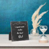 Chalkboard Quote A Good Word Fotoplaat (Insitu)