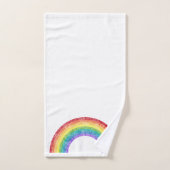 CHALKBOARD RAINBOW WHITROOM BATHROOM TOWEL SET BAD HANDDOEK (Handdoek)