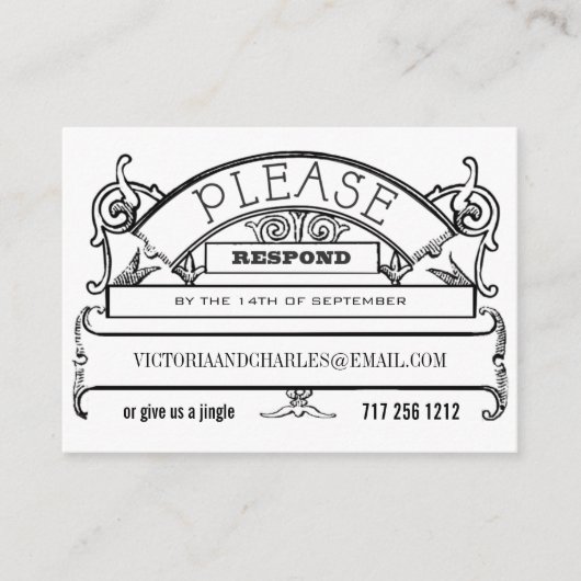 Chalkboard Response E-mail ou cartes téléphoniques (Devant)