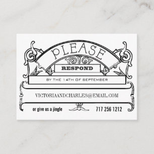 Chalkboard Response E-mail ou cartes téléphoniques