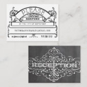 Chalkboard Response E-mail ou cartes téléphoniques (Devant / Derrière)