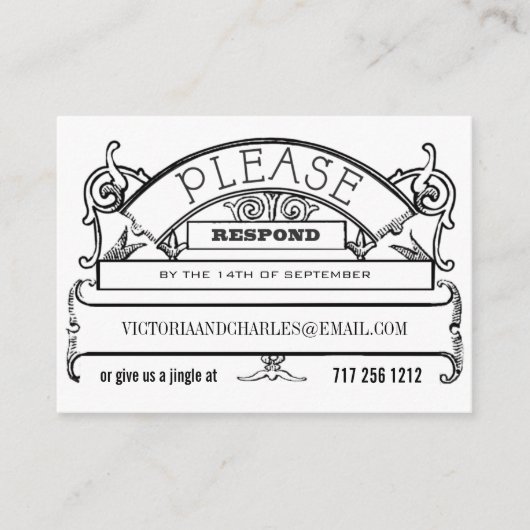 Chalkboard Response E-mail ou cartes téléphoniques (Devant)