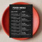 Chalkboard Restaurant Restauration Menu Boisson | 