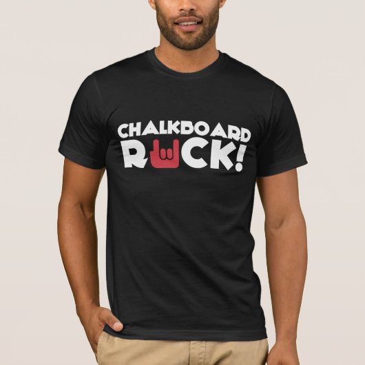 Chalkboard Rock T-shirt (Voorkant)