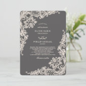 Chalkboard Romance Faire-part de mariage (Debout devant)
