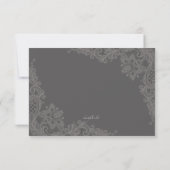 Chalkboard Romance Response Card Kaart (Achterkant)