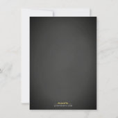 Chalkboard Rustic BBQ Invitations de fête d'annive (Dos)