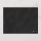 Chalkboard Rustic Mariage Numéro de table Carte (Dos)