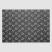 Chalkboard Rustic Vrijgezellenfeest de heer & Mrs  Tissuepapier (Voorkant)