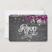 Chalkboard Sangria Wine Forest Heart Leaf RSVP (Achterkant)