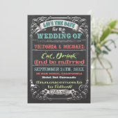 Chalkboard Save the date Wedding (Staand voorkant)