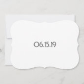 Chalkboard Save the Date with Custom Photo (Achterkant)