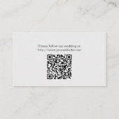 Chalkboard Seashells Beach Wedding Website Invoege Informatiekaartje (Achterkant)