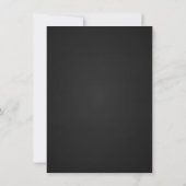 Chalkboard Semi-Formal Wedding Invitations Kaart (Achterkant)