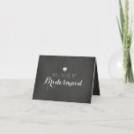 Chalkboard Serez-Vous Ma Carte D'Épouse<br><div class="desc">Cartes de papeterie mariage.</div>