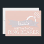 Chalkboard Serez-Vous Notre Invitation De Porteur<br><div class="desc">Ce 5" x 7" beau temps à votre service est demandé en tant que Porteur d'anneau, Meilleur Homme, Carte d'invitation Groomsman. C'est mieux pour le marié. Si vous cherchez à demander à quelqu'un d'être votre toiletteur pour votre futur mariage, alors pourquoi ne pas choisir ces cartes de toiletteur. Cette carte...</div>