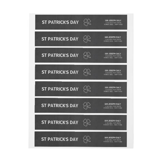 Chalkboard Shamrock, St Patrick's Day (Vel)