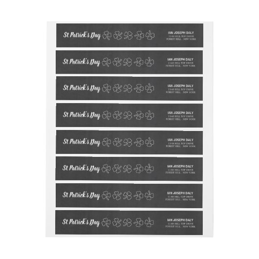 Chalkboard Shamrock, St Patrick's Day (Vel)