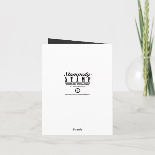 Chalkboard Shamrock, St Patrick's Day Kaart (Achterkant)