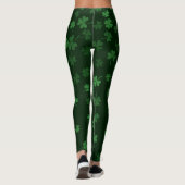 Chalkboard Shamrock St. Patrick's Day Leggings (Achterkant)
