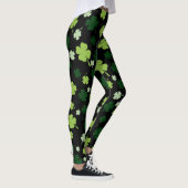 Chalkboard Shamrock St. Patrick's Day Leggings (Droite)