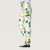 Chalkboard Shamrock St. Patrick's Day Leggings (Gauche)