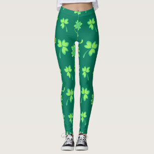 Chalkboard Shamrock St. Patrick's Day Leggings
