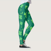 Chalkboard Shamrock St. Patrick's Day Leggings (Droite)