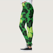 Chalkboard Shamrock St. Patrick's Day Leggings (Gauche)