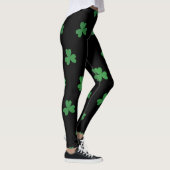 Chalkboard Shamrock St. Patrick's Day Leggings (Droite)