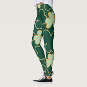 Chalkboard Shamrock St. Patrick's Day Leggings (Gauche)