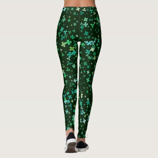 Chalkboard Shamrock St. Patrick's Day Leggings (Dos)