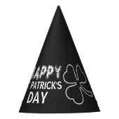 Chalkboard Shamrock, St Patrick's Day Party Feesthoedjes (Voorkant)