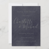 Chalkboard Signature Mariage Enregistrer la carte  (Devant)