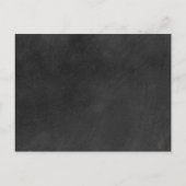 Chalkboard Signature Mariage Enregistrer la carte  (Dos)