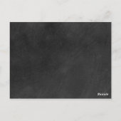 Chalkboard Signature Mariage Enregistrer la carte (Dos)