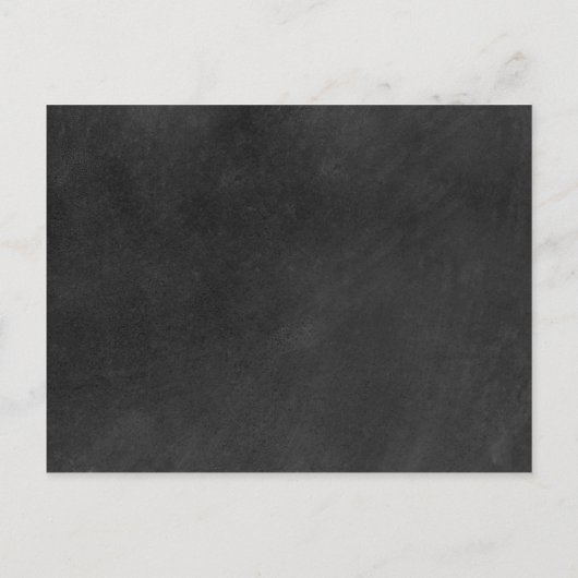 Chalkboard Signature Wedding Save the Date Kaart (Achterkant)