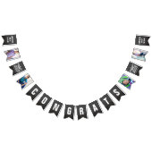 Chalkboard sketch klasse van 2025 foto Afstudeerde Vlaggetjes (Alle)