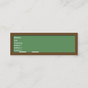 Chalkboard - Skinny Mini Visitekaartje