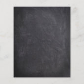 Chalkboard Skull Gothic Halloween Save the Date (Achterkant)