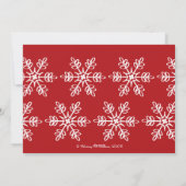 Chalkboard Snowflake Carte photo de vacances (Dos)