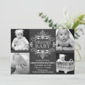 Chalkboard Snowflake hiver plusieurs Cartes photos (Debout devant)