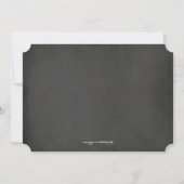 Chalkboard Snowflake Holiday Party Uitnodiging (Achterkant)