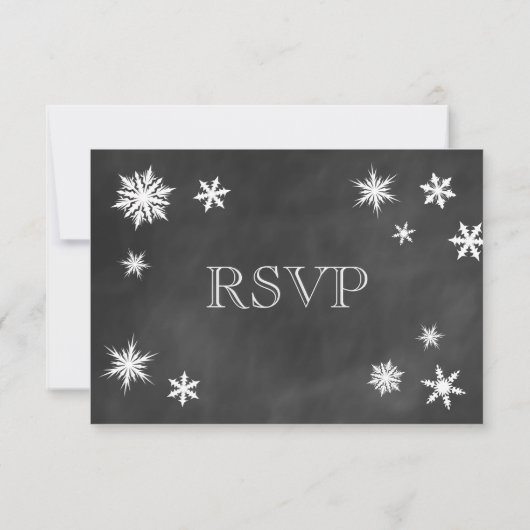 Chalkboard Snowflon RSVP (Dos)