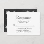 Chalkboard Snowflon RSVP (Devant / Derrière)