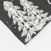 Chalkboard Snowy kerstbomen Holiday Fleece Deken (Hoek)