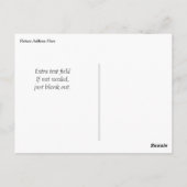 Chalkboard sparen de Aankondiging van het Afstuder Briefkaart (Achterkant)