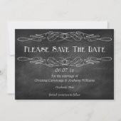 Chalkboard sparen de Datum Uitnodiging (2) (Voorkant)